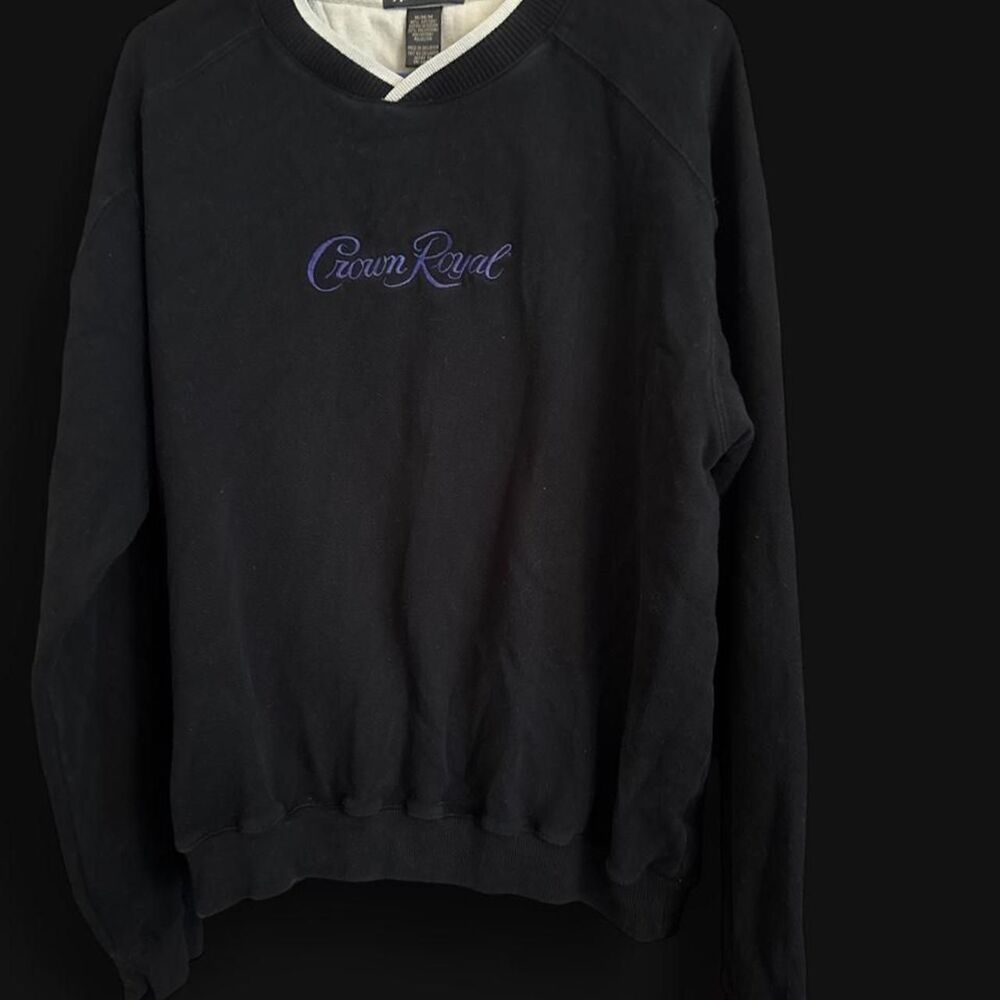 Antigua Men's Black and Navy Sweatshirt